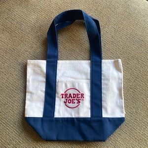 Trader Joe’s Mini Tote Navy Blue